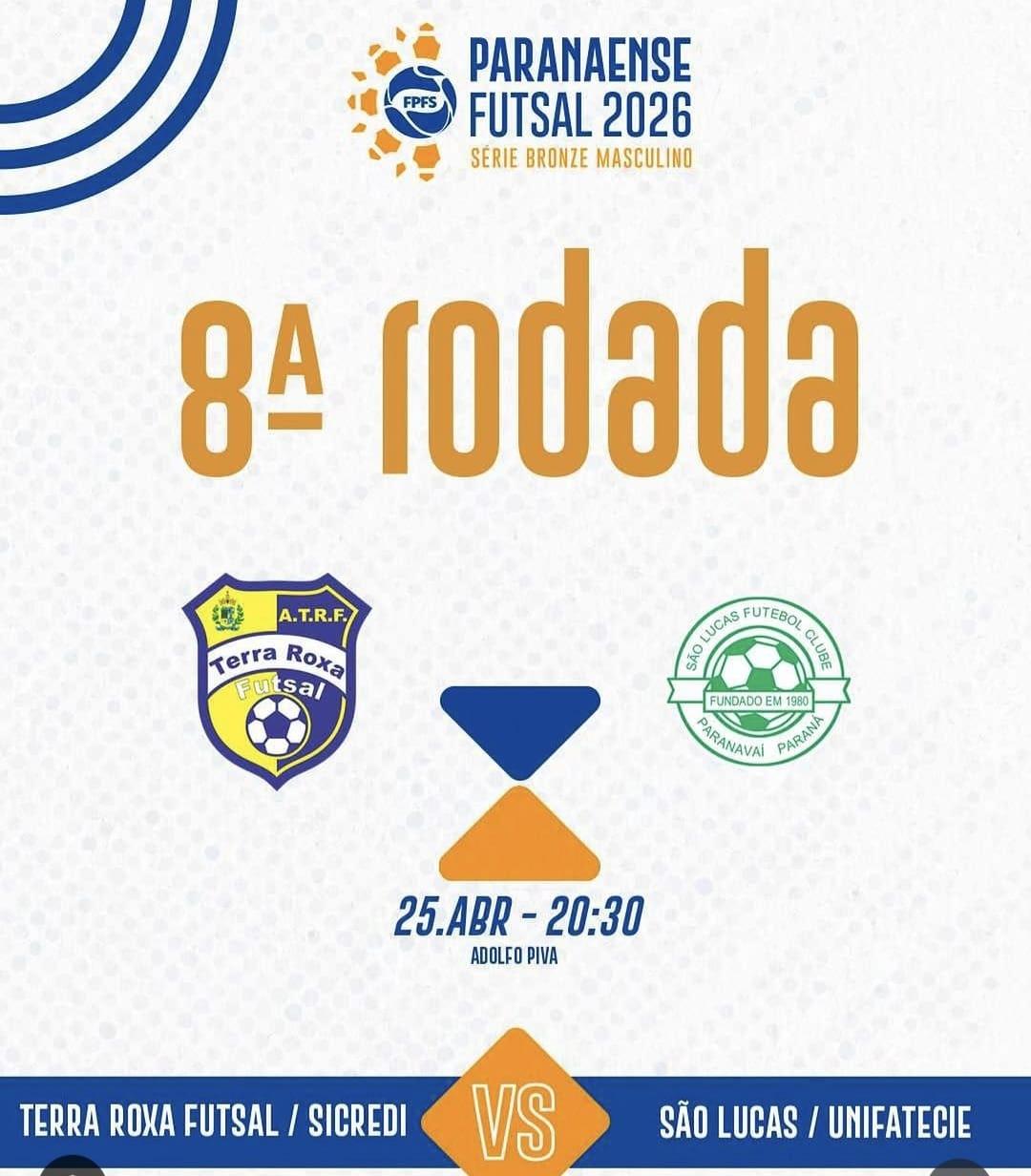 Terra Roxa Futsal busca manter 100% de aproveitamento em duelo contra o São Lucas pela Série Bronze