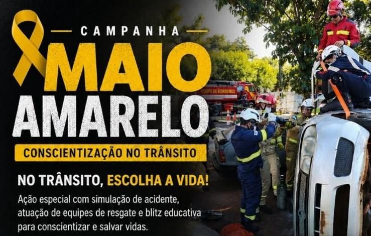 Campanha Maio Amarelo promove simulação de acidente nesta sexta-feira em Palotina