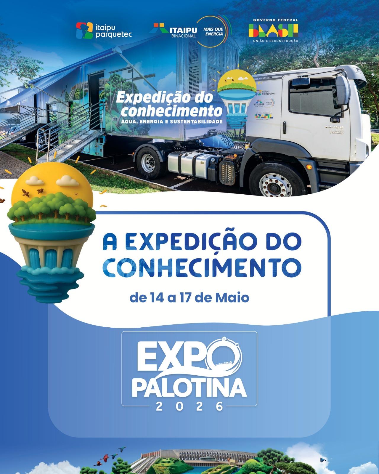 Expedição do Conhecimento será atração educativa na Expo Palotina 2026