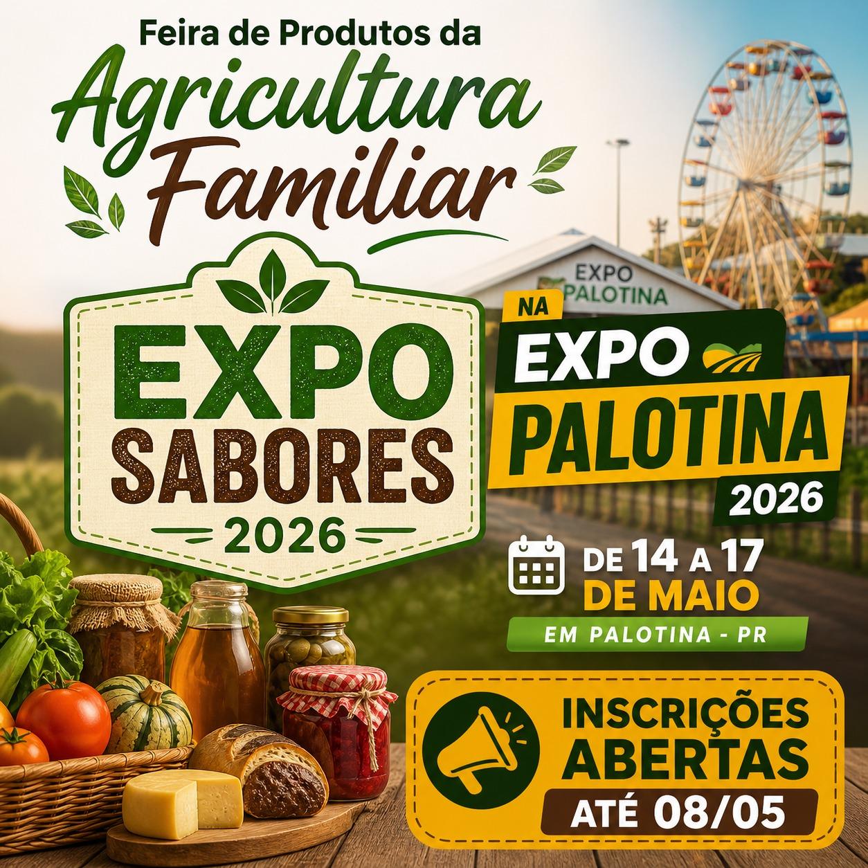 Expo Sabores 2026 abre inscrições para agroindústrias e integra programação da Expo Palotina