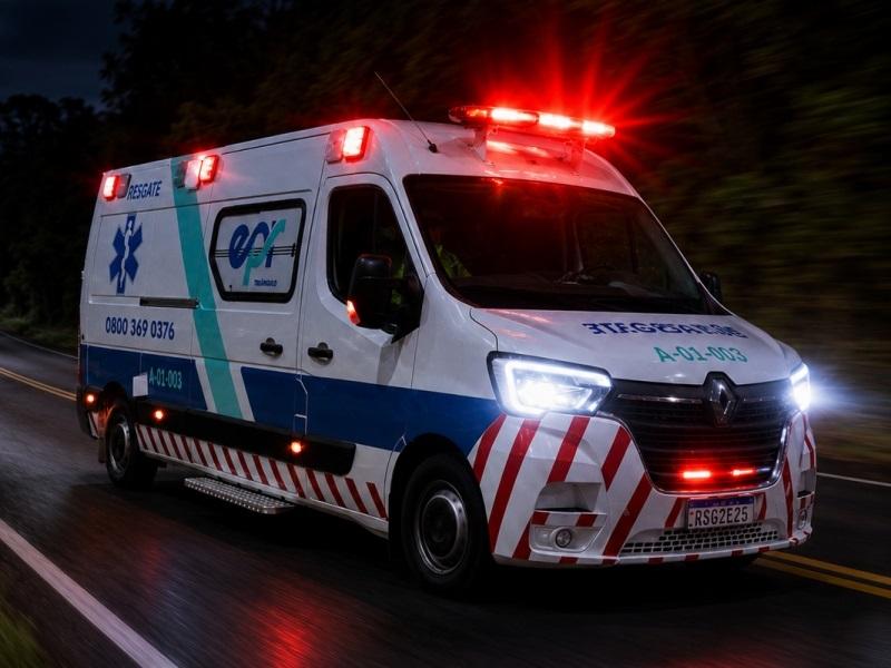 Motociclista fica ferido em acidente na BR-272 em Guaíra