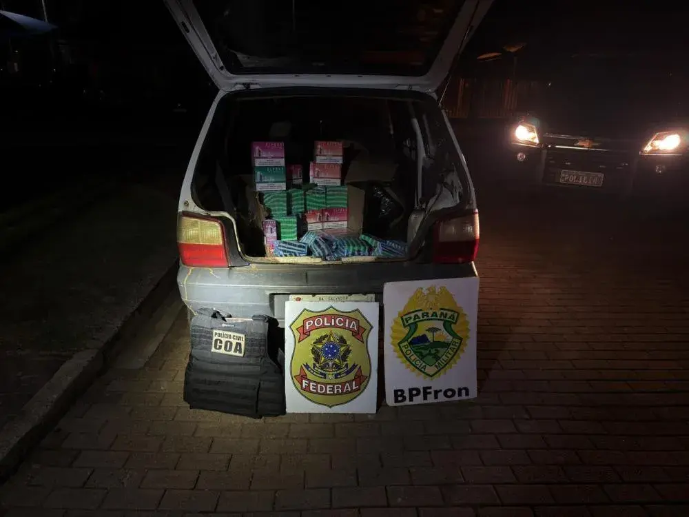 PF, BPFRON/PMPR e GOA/PCPR realiza apreensão de cigarros eletrônicos em Altônia