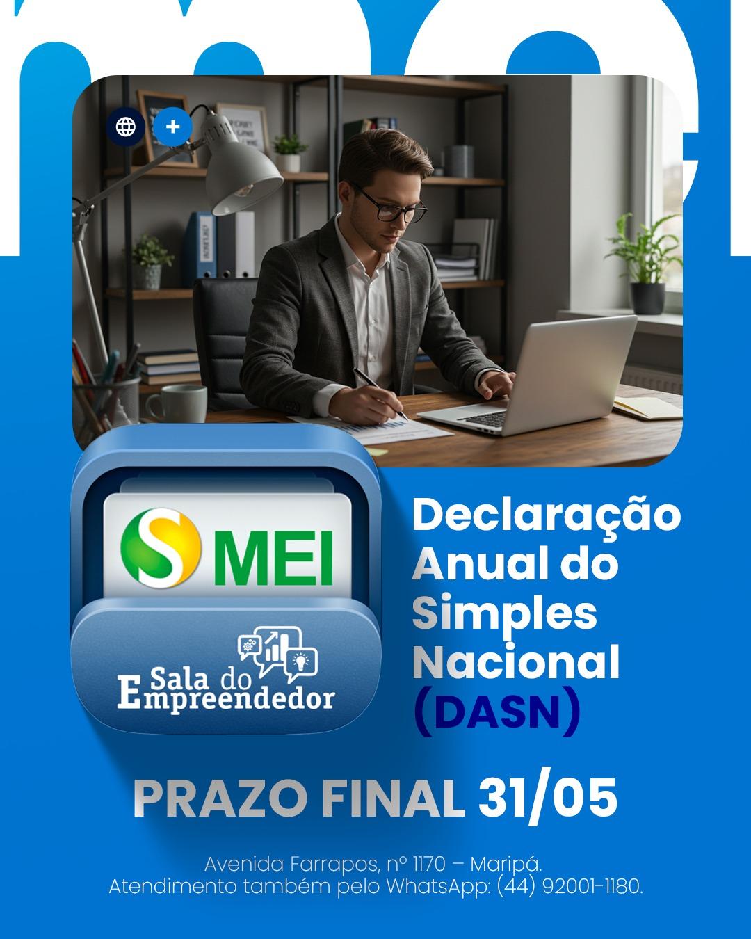 Sala do Empreendedor de Maripá está orientando os Microempreendedores Individuais (MEIs) do município a anteciparem a entrega da Declaração Anual do Simples Nacional
