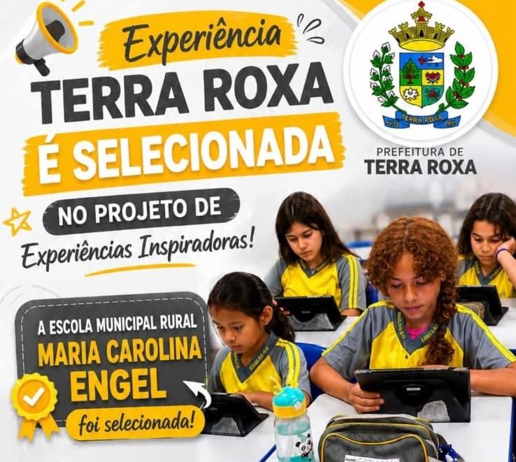 Terra Roxa tem projeto educacional selecionado em edital nacional do MEC