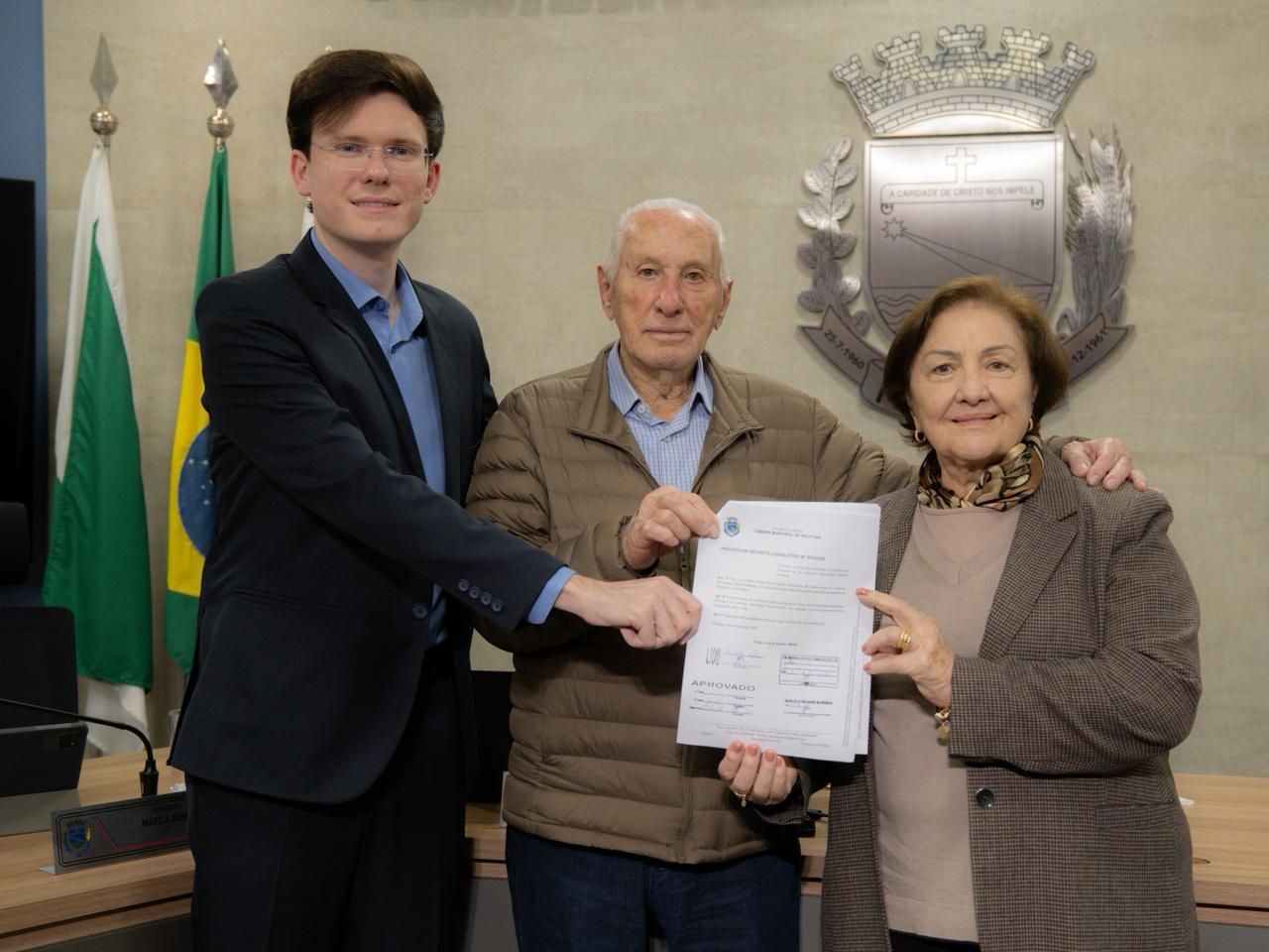 Câmara aprova título de Cidadão Honorário para Antonio Domingos Cabral Pelanda