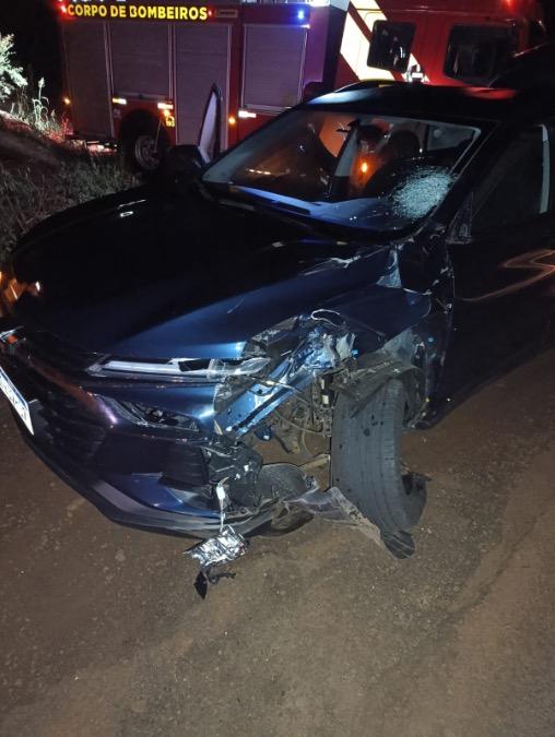 Colisão entre carro e motocicleta deixa vítima em estado grave na rodovia entre Palotina e Francisco Alves
