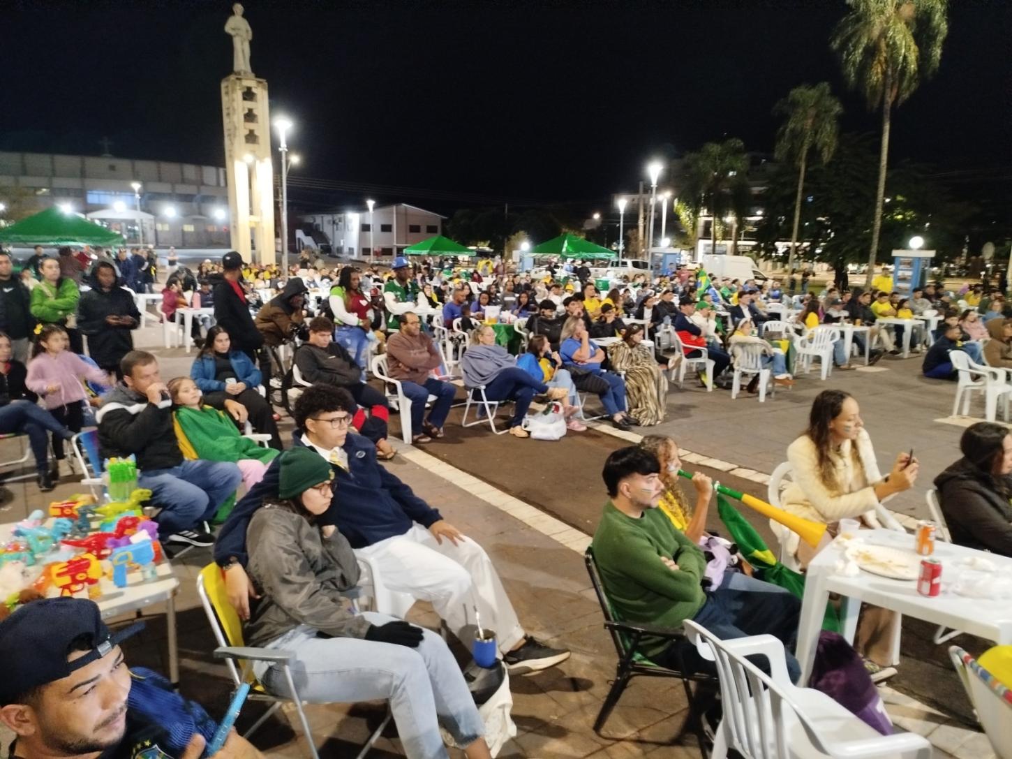 Praça Amado Piovesan terá telão para transmissão de Brasil x Haiti