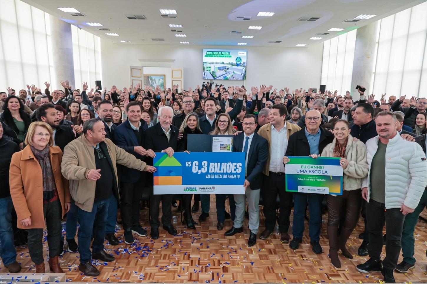 Prefeito Rodrigo Ribeiro participa de anúncio de nova escola para Palotina