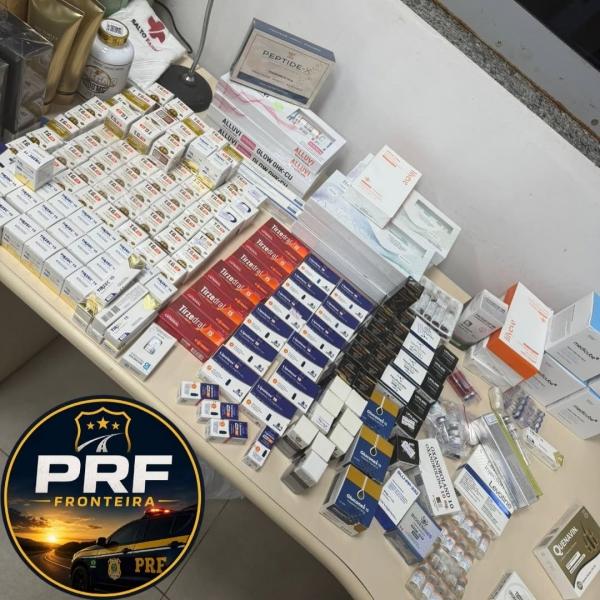 PRF prende homens com medicamentos e anabolizantes em Guaíra