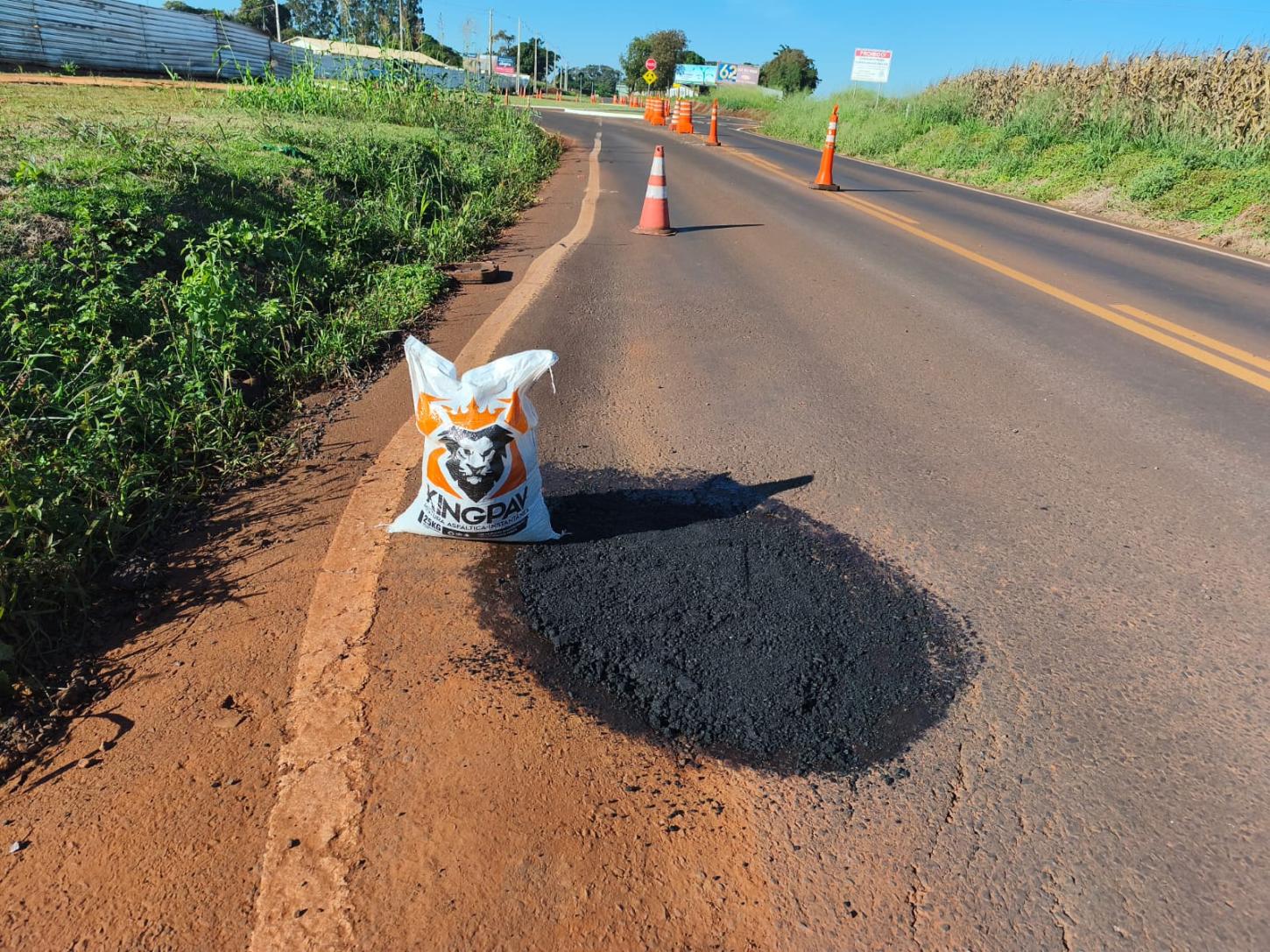 Secretaria de Transportes e Obras Públicas intensifica operação tapa-buracos no interior e na cidade