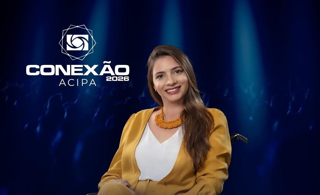 Vem aí a 9ª edição do Conexão ACIPA, com palestra da ex-ginasta olímpica Laís Souza.