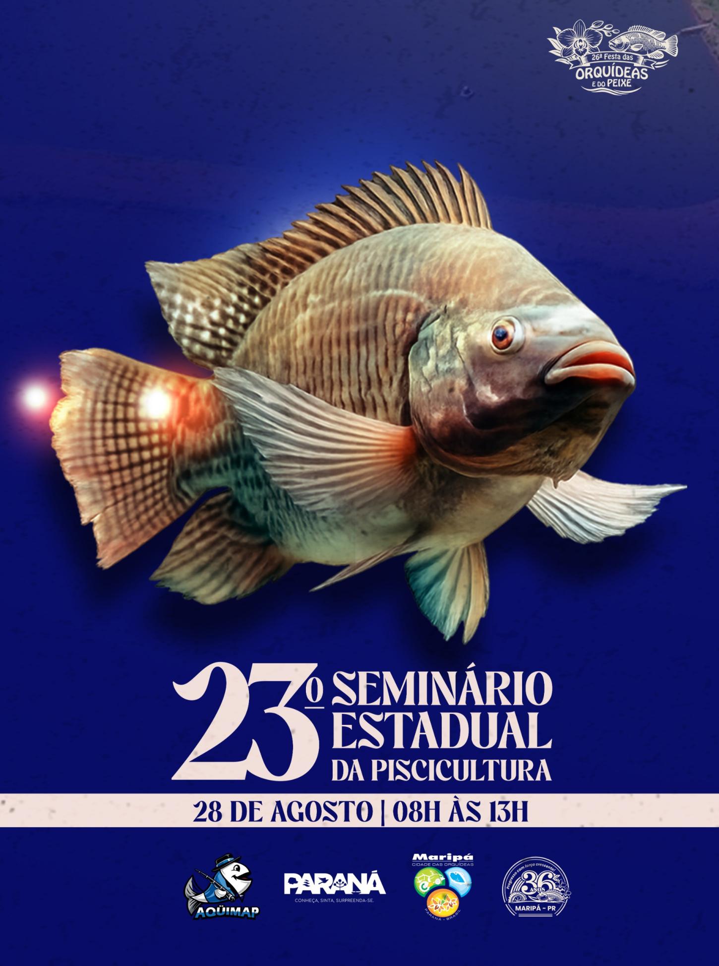23º Seminário Estadual da Piscicultura reúne especialistas e fortalece o setor durante a 26ª Festa das Orquídeas e do Peixe