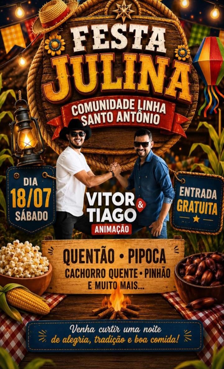Associação de Moradores da Linha Santo Antônio promove Festa Julina com entrada gratuita neste sábado