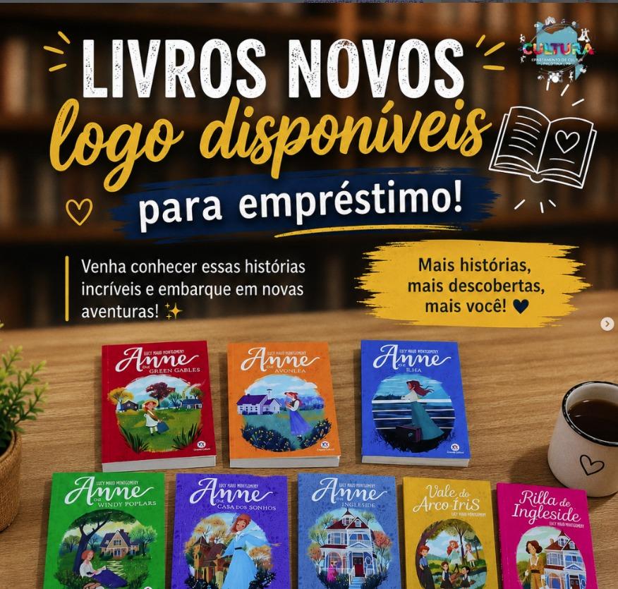 Biblioteca Municipal amplia acervo com a coleção completa de Anne, de Lucy Maud Montgomery