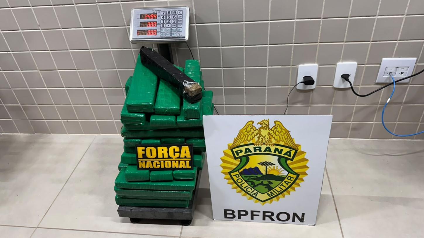 BPFRON, PRF e Força Nacional apreendem drogas na Ponte Ayrton Senna