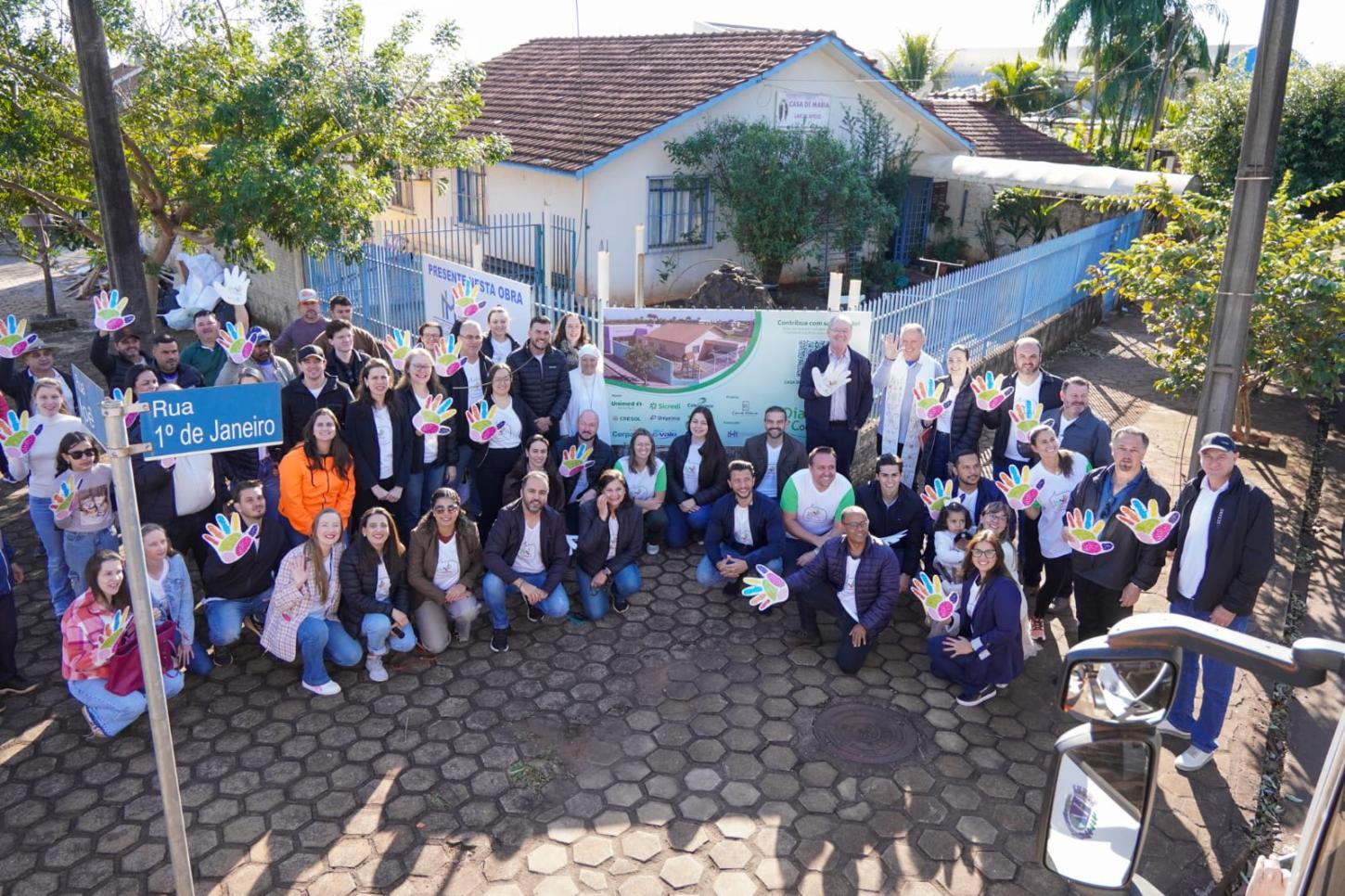 Dia Internacional do Cooperativismo marca início das obras do novo espaço na Casa de Maria em Palotina