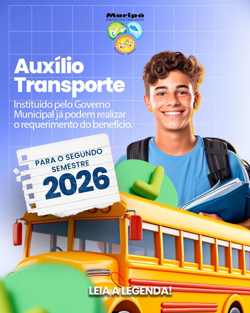Estudantes têm até 7 de agosto para renovar ou solicitar Auxílio-Transporte em Maripá