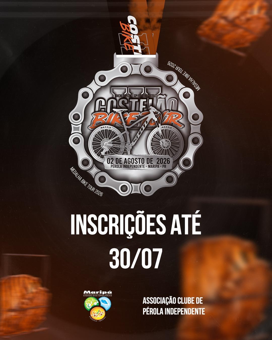 Inscrições para o 3º Costelão Bike Tour encerram nesta quinta-feira