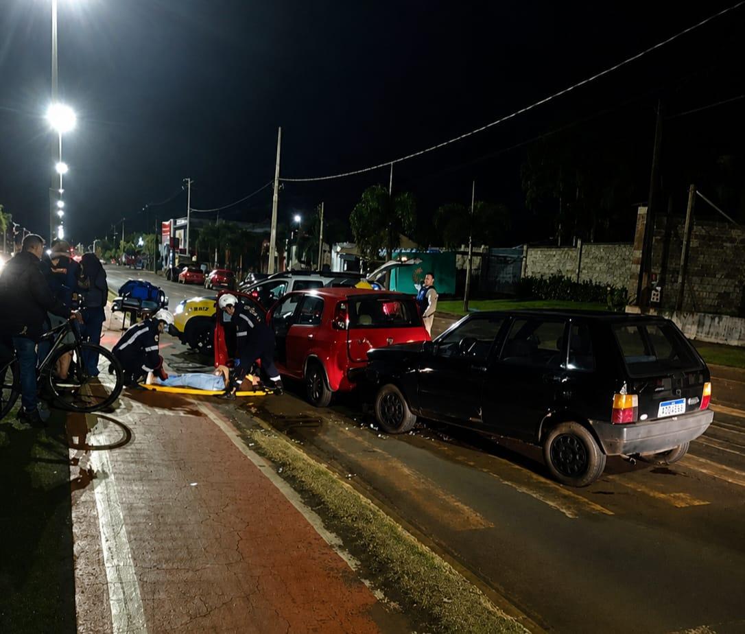 Motorista embriagado, sem CNH, é preso após provocar colisão traseira em Palotina