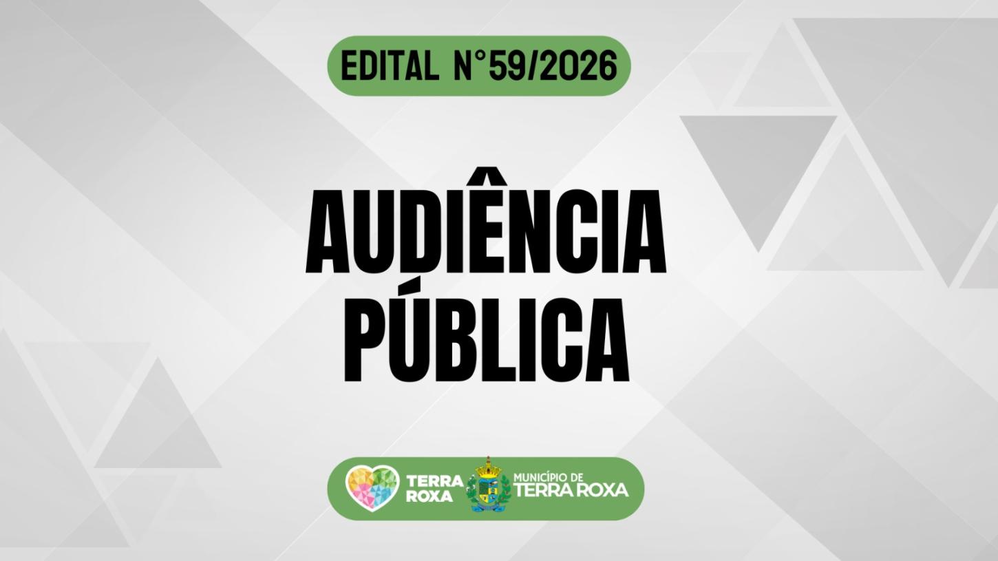 Terra Roxa realizará audiência pública sobre o Programa Regulariza Terra Roxa no dia 30 de julho