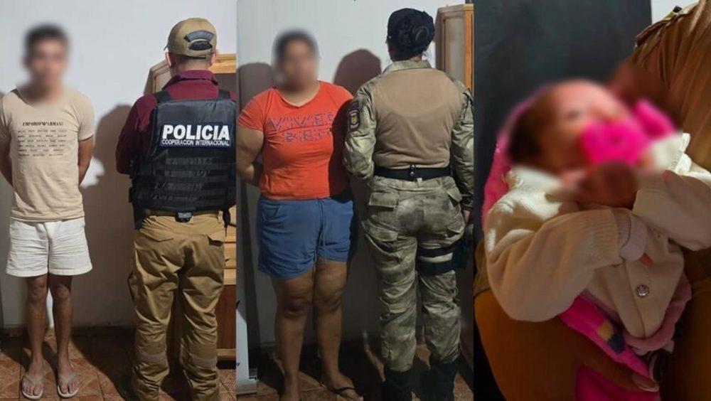 Bebê de 28 dias desaparecida em Campo Grande é encontrada no Paraguai; casal é preso