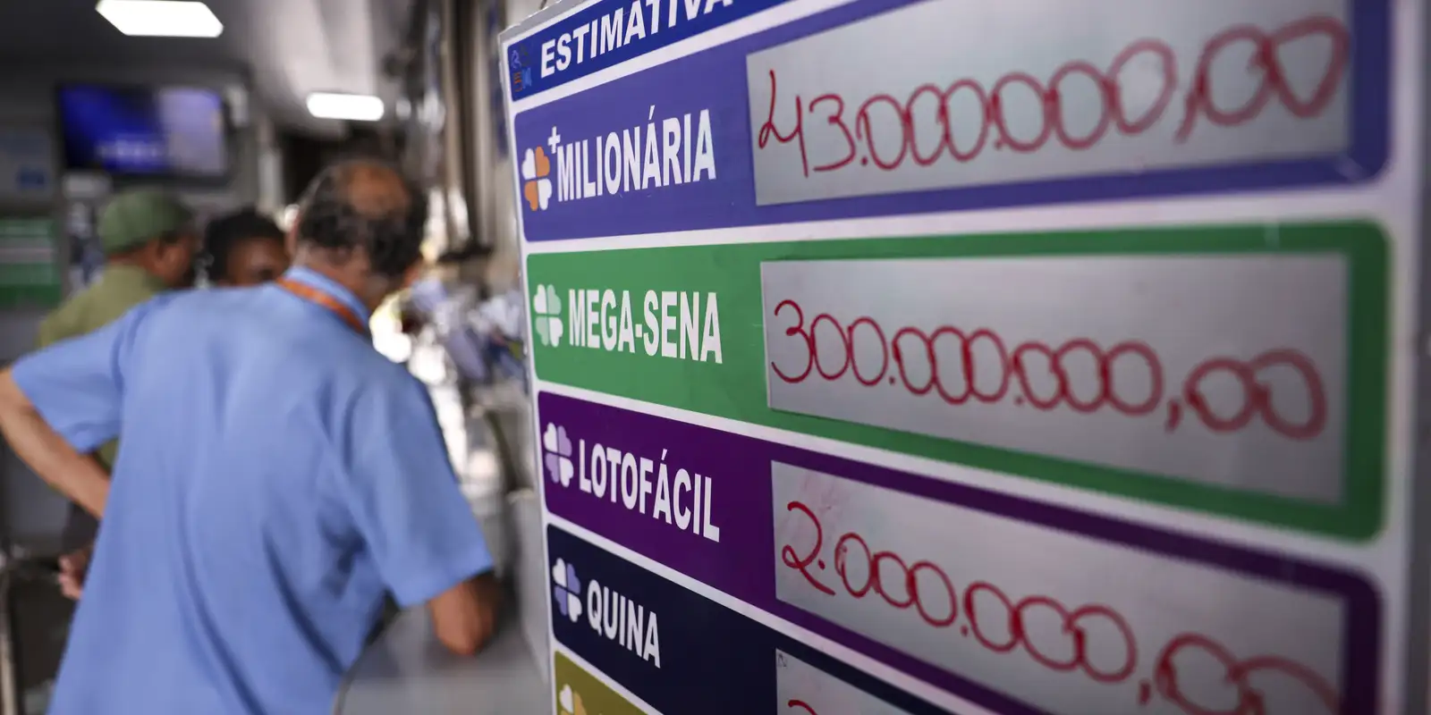 Prêmio da Mega-Sena acumulada chega a R$ 45 milhões no próximo sorteio