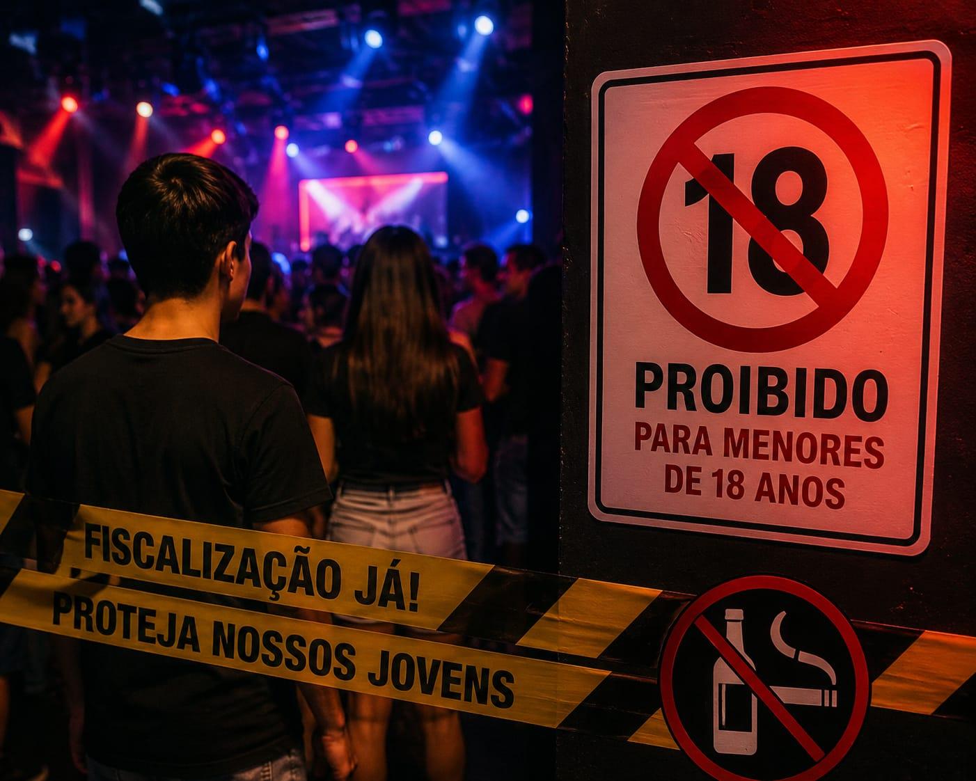 Menores em casas de shows acendem alerta e cobram fiscalização