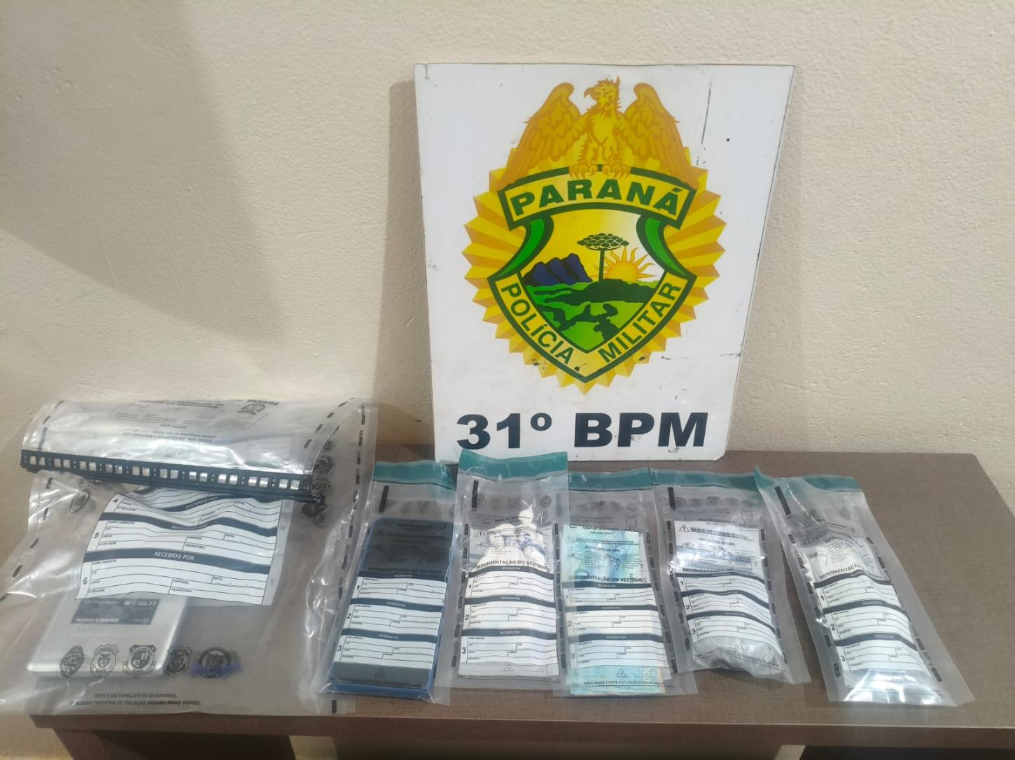 Polícia Militar apreende cocaína, maconha e dinheiro durante ação contra tráfico em Palotina