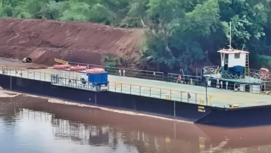 Balsa do Rio Piquiri fica inoperante e motoristas precisam utilizar desvio pela região de Palotina