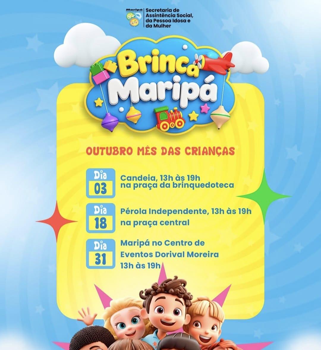 Maripá terá programação especial para as crianças durante o mês de outubro