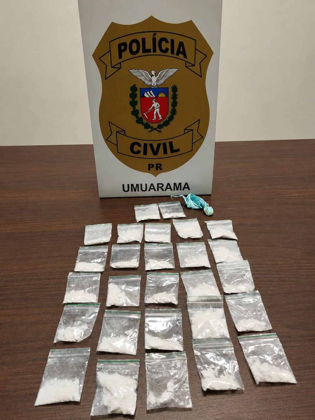 PCPR prende homem em flagrante por tráfico de drogas e apreende veículo no Jardim Topázio em Umuarama