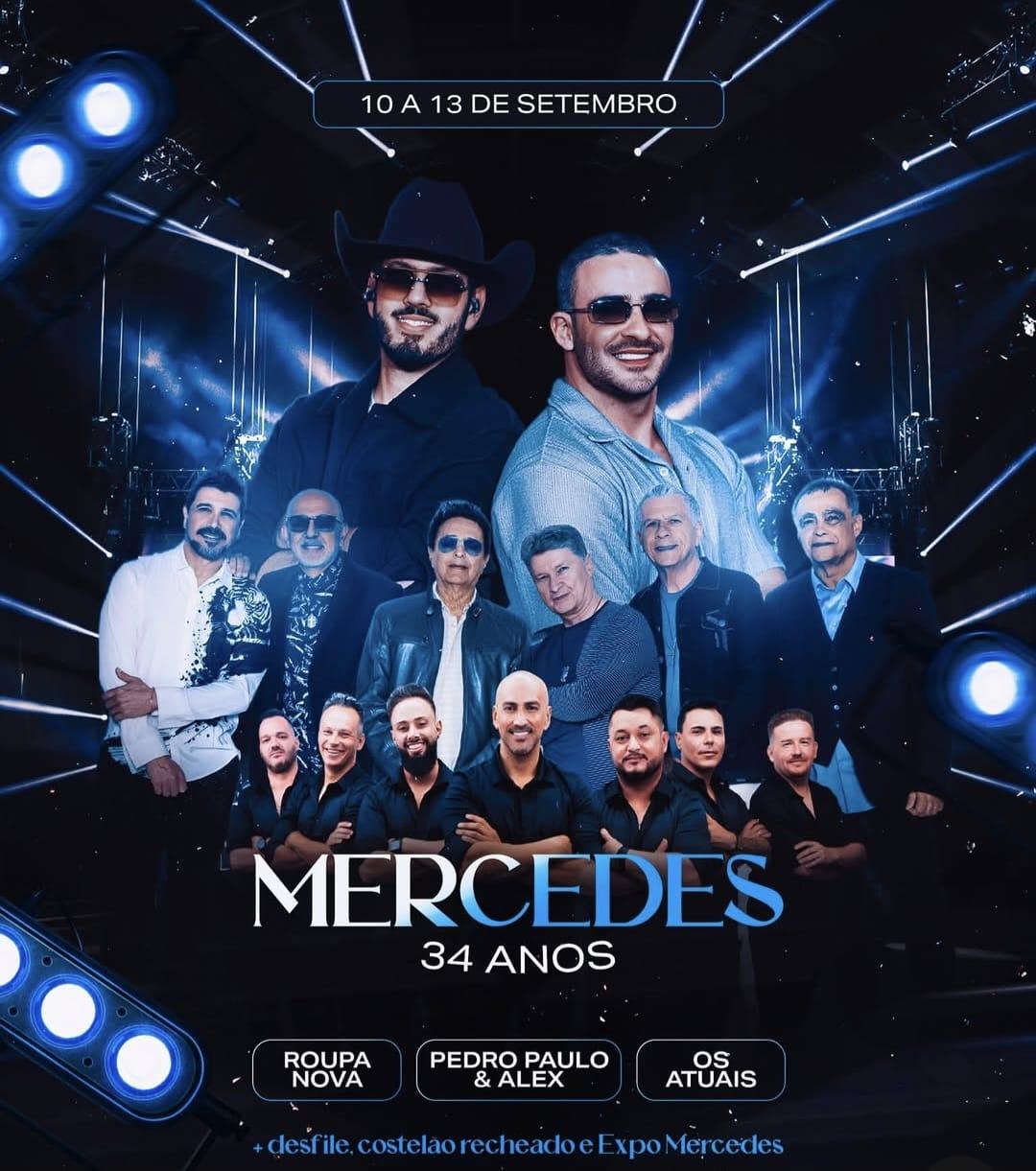 Shows da Festa de Mercedes terão entrada solidária em apoio a pacientes com câncer