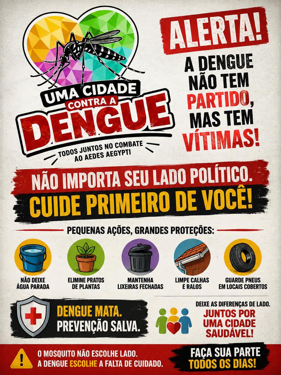 Uma cidade contra a dengue: prevenção depende da participação de todos