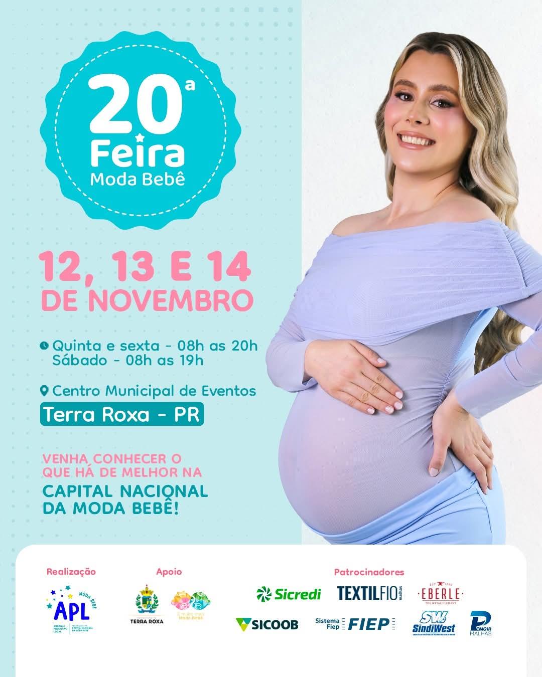 20ª Feira Moda Bebê será realizada em novembro em Terra Roxa