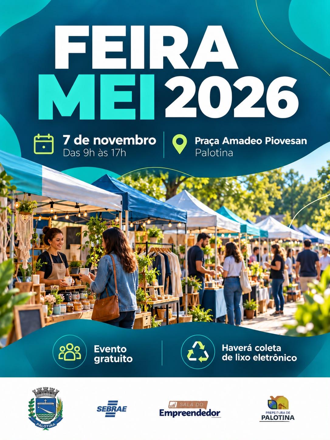 Feira do MEI reúne empreendedores locais em Palotina no dia 7 de novembro