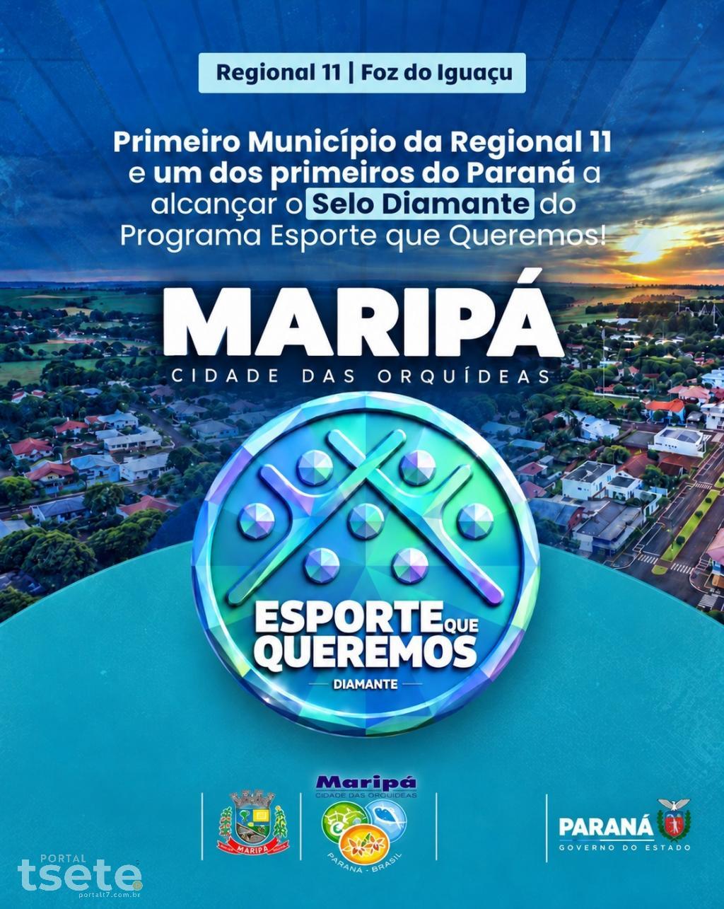 Maripá conquista Selo Diamante e destaca investimentos da administração municipal no esporte