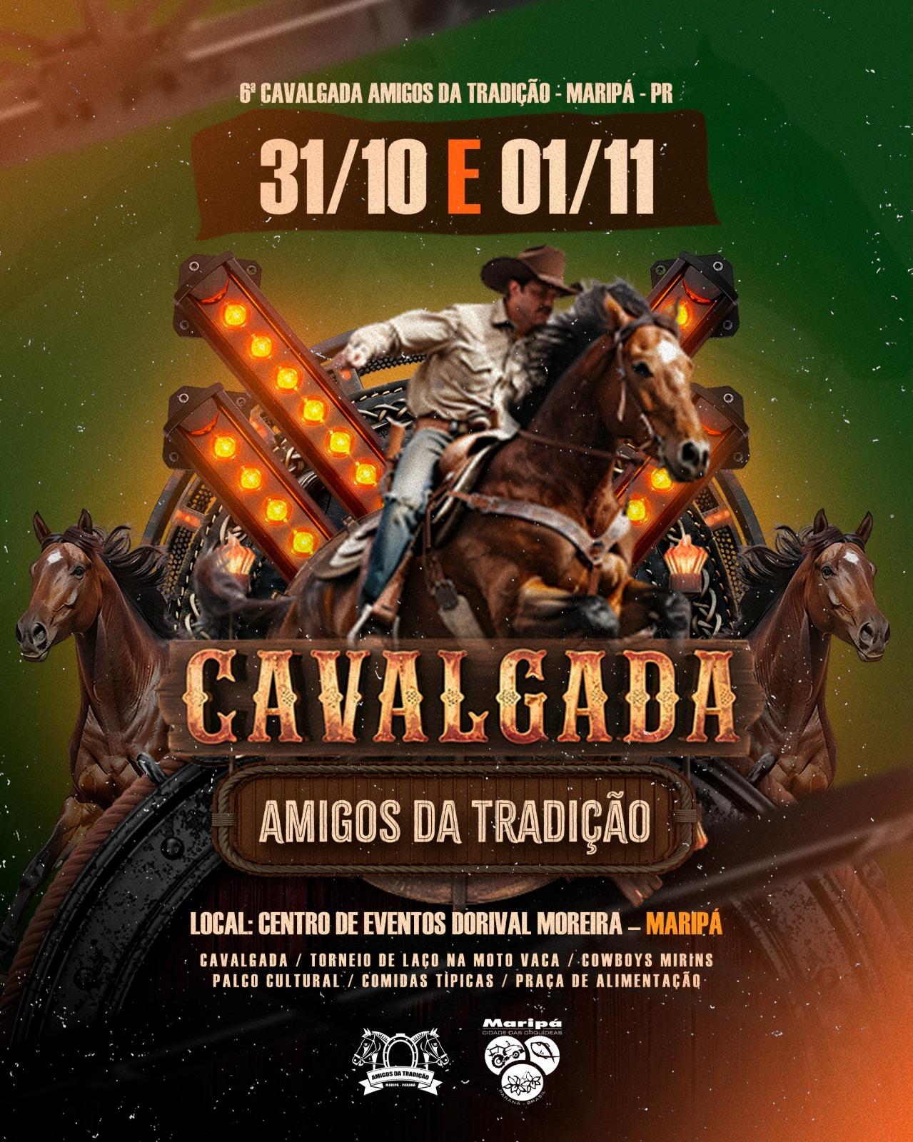 Maripá recebe a 6ª Cavalgada Amigos da Tradição nos dias 31 de outubro e 1º de novembro