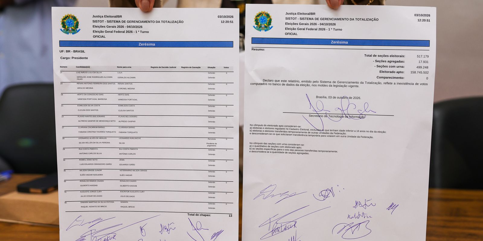TSE valida sistemas eleitorais e emite zerézima na véspera do pleito