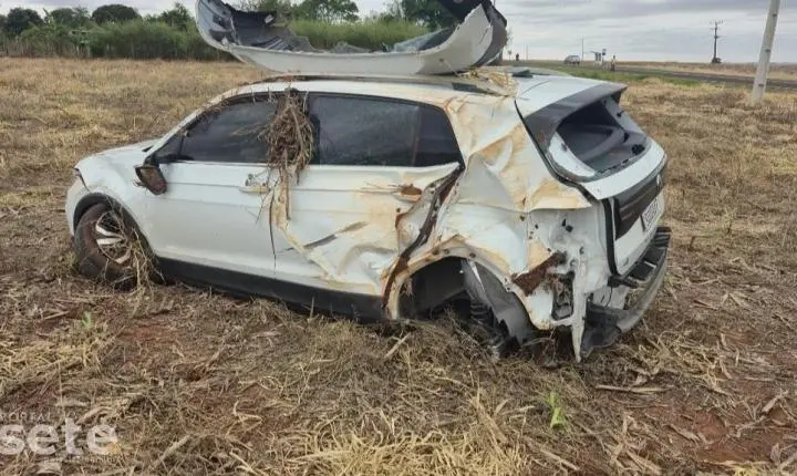 Acidente grave deixa duas pessoas feridas na PR-364 entre Palotina e Terra Roxa