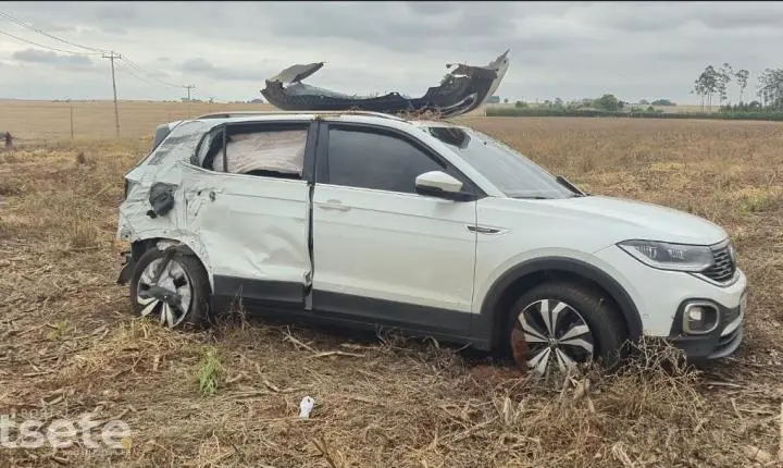 Acidente grave deixa duas pessoas feridas na PR-364 entre Palotina e Terra Roxa
