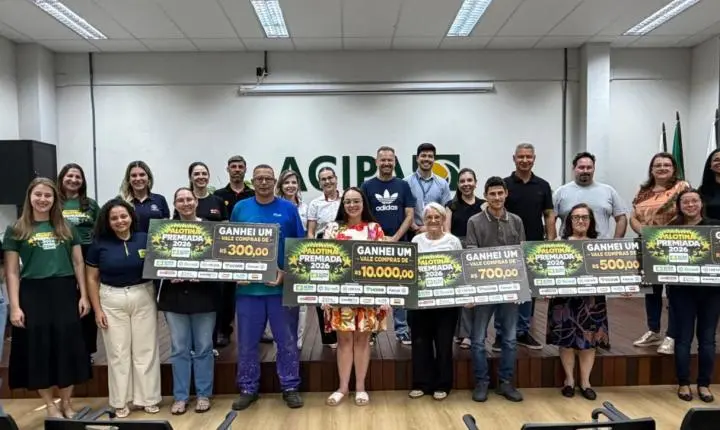 ACIPA realiza entrega dos prêmios da etapa Dia dos Pais da campanha Palotina Premiada