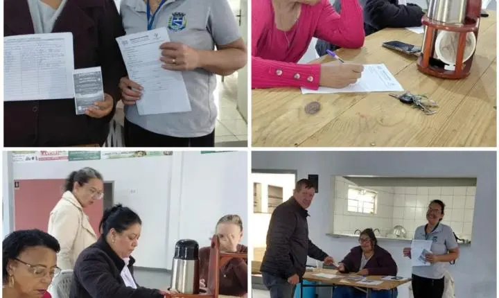 Agentes Comunitárias de Saúde participam de ação durante eleição no Bairro Santa Terezinha