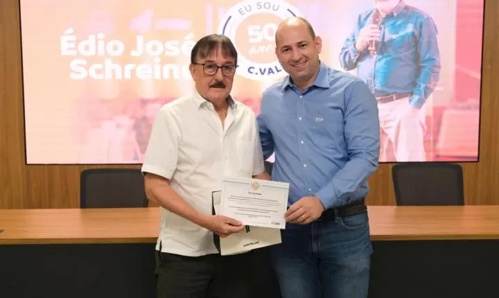 Alfredo Lang e Édio Schreiner celebram meio século de C.Vale