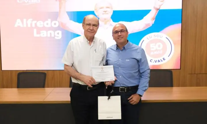 Alfredo Lang e Édio Schreiner celebram meio século de C.Vale