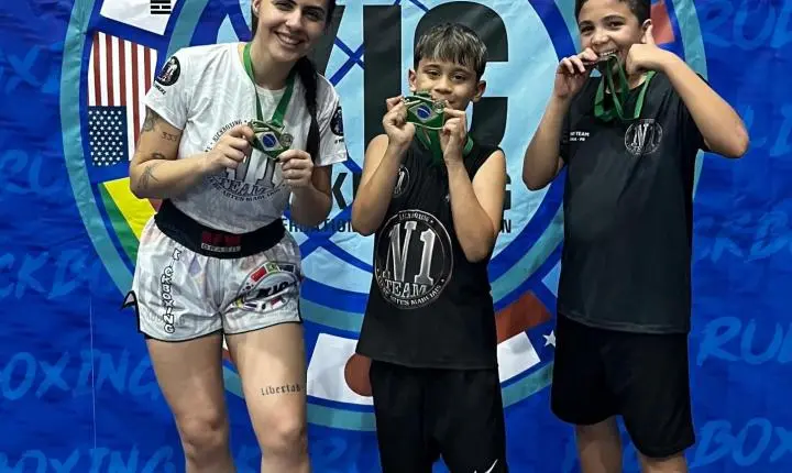 Alunos da N1 Team de Terra Roxa conquistam títulos no Campeonato Brasileiro de Kickboxing em São Paulo 