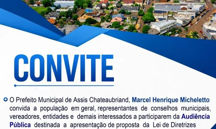 Assis Chateaubriand realiza Audiência Pública para apresentação da LDO 2027