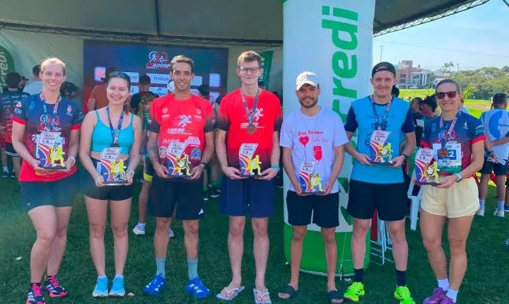 Atletas de Maripá são destaque na 10ª Corrida e Caminhada Noturna ADOSP, em Palotina