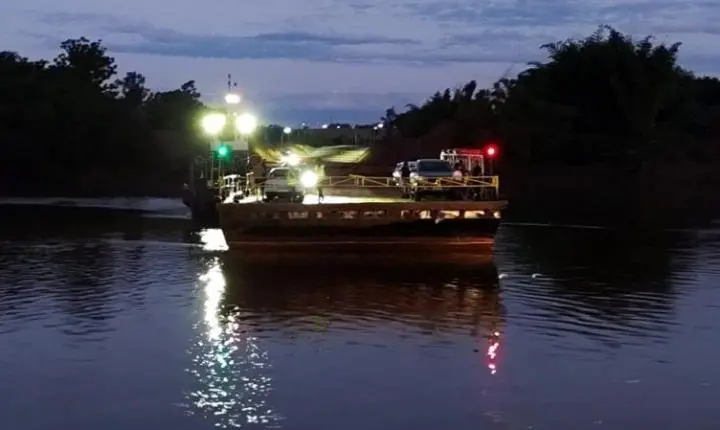 Balsa do Rio Piquiri na BR-272 deixará de operar 24 horas