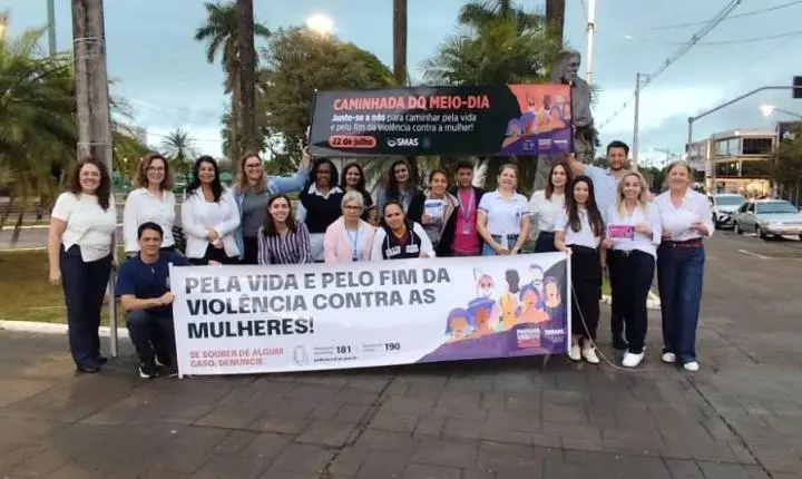 Blitz do Meio-Dia reforçou conscientização pelo fim da violência contra a mulher