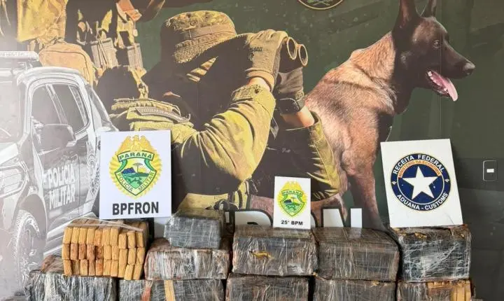 BPFRON apreende quase 3 toneladas de drogas em ações em Francisco Alves e Umuarama